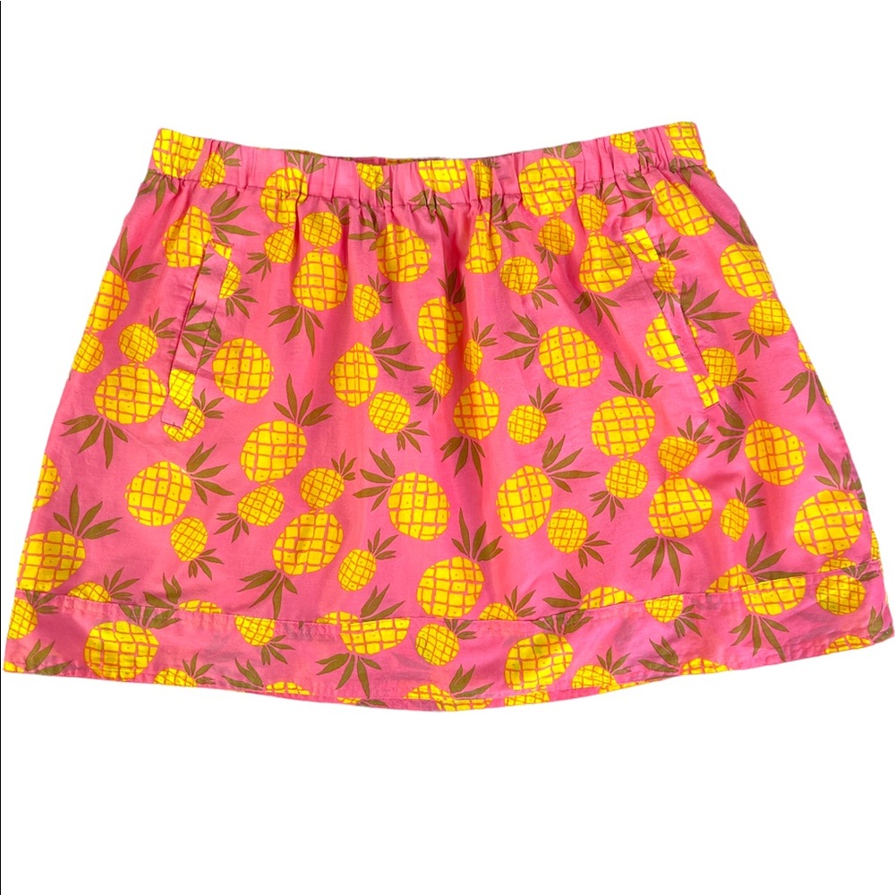 J Crew Pineapple Mini Skirt Size Large